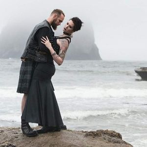 Black Mermaid Style Evening Gown